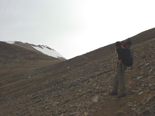 Katie near the saddle.