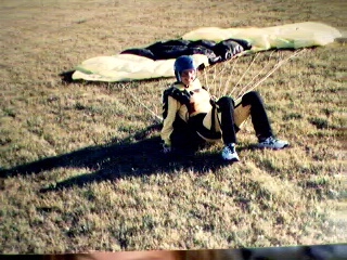 OUR DAUGHTER MELANIE AFTER HER FIRST JUMP