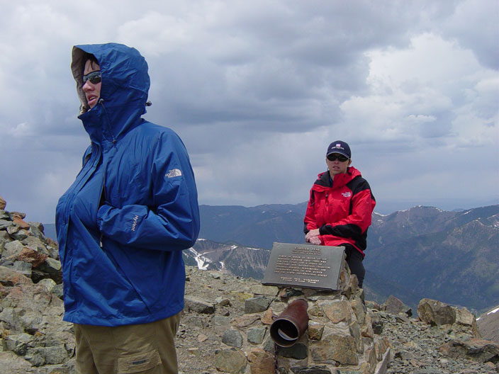 Andrew and Jackie on the summit!